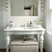 柔和北欧复式住宅欣赏洗手间