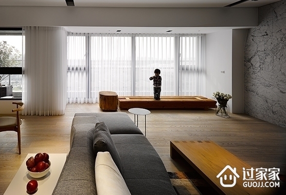 现代风格白色住宅空间欣赏客厅效果