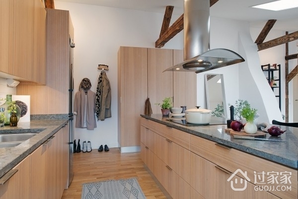 白色128平北欧住宅欣赏厨房设计