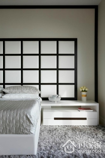 现代公寓装饰效果图床头柜