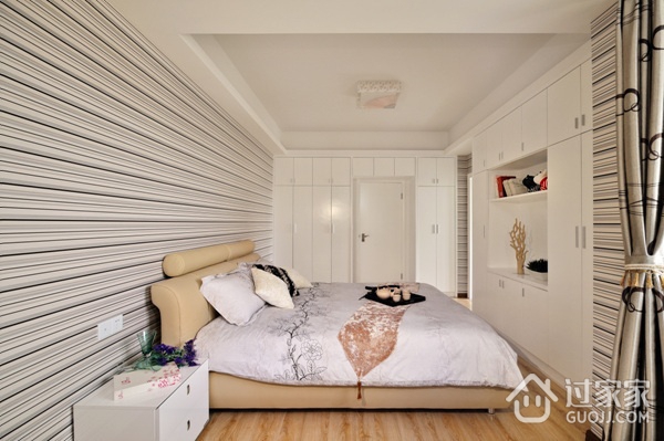 白色现代风案例欣赏卧室陈设