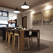104平质感现代住宅欣赏餐厅设计