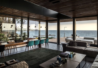 现代海景别墅设计客厅