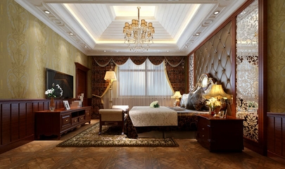 欧式古典别墅案例欣赏卧室设计