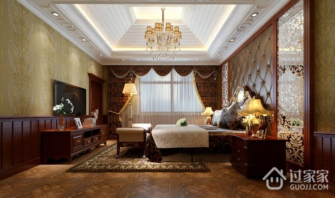 欧式古典别墅案例欣赏卧室设计