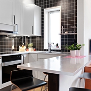 41平白色北欧住宅欣赏厨房效果