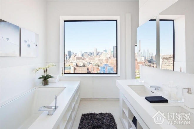 顶层奢华现代公寓欣赏卫生间