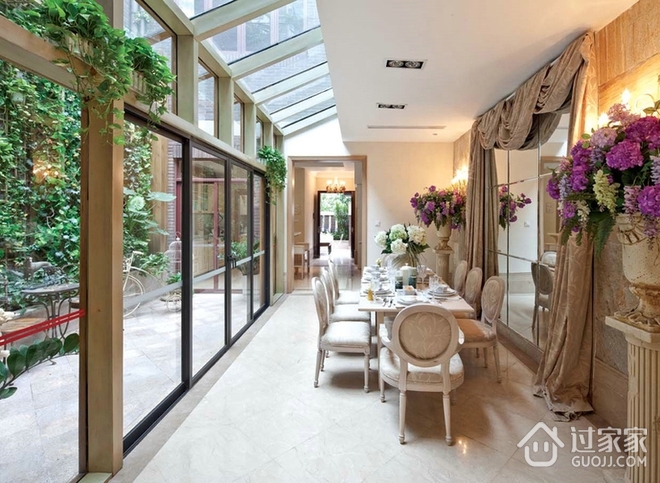 215平温馨美式别墅欣赏餐厅设计