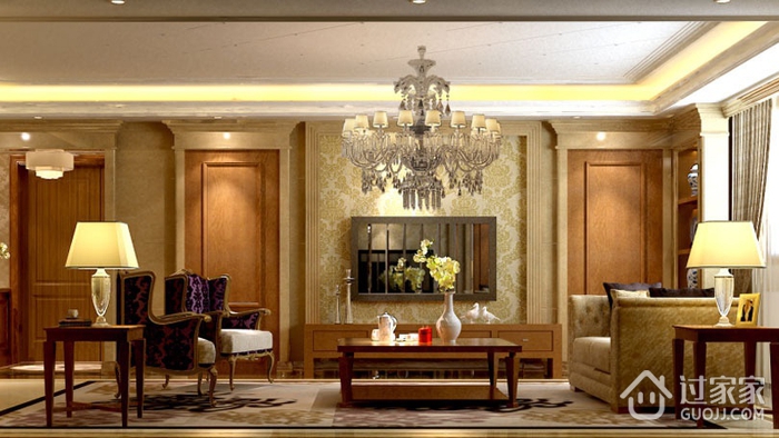 美式温馨住宅效果图欣赏客厅设计