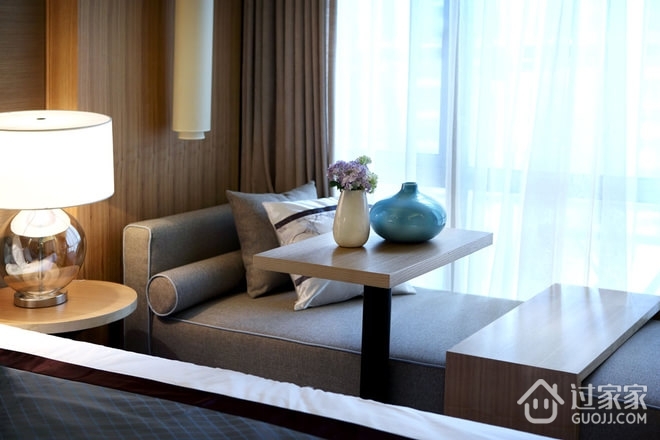 原木清风新中式欣赏卧室设计