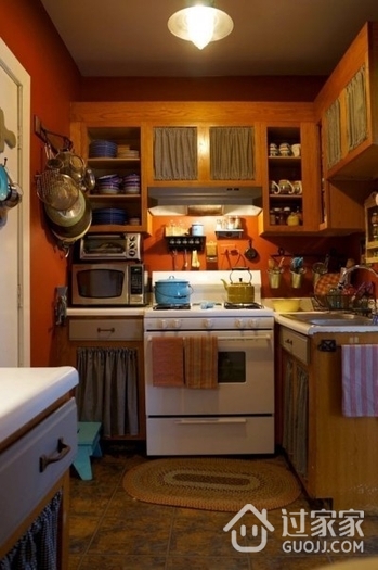 67平美式乡村住宅欣赏厨房