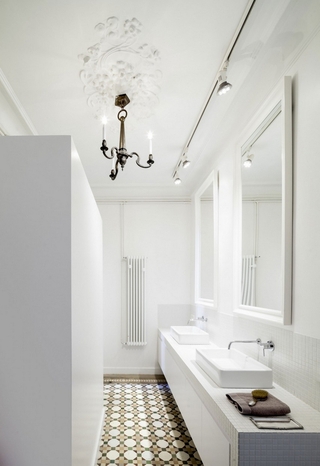 白色北欧温馨住宅欣赏卫生间设计