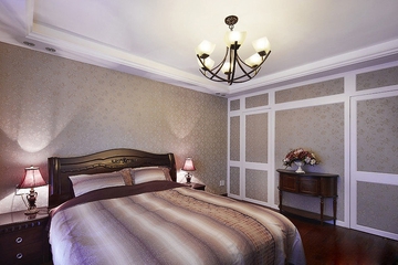 温馨卧室灯饰设计效果图 80后的房间