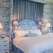 清新舒适蓝色地中海欣赏卧室