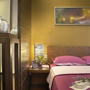 新中式效果图欣赏卧室局部设计