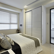 现代白色极致效果图欣赏卧室陈设