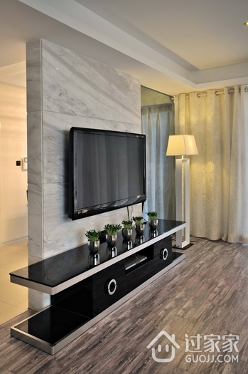 现代风格住宅套图电视背景墙设计