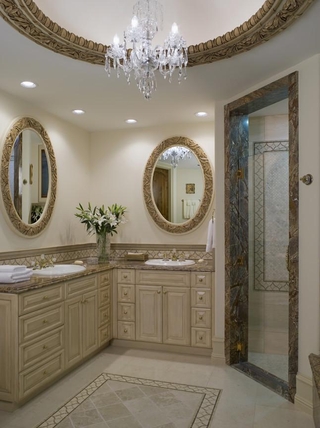 豪华法式风格装饰套图浴室柜