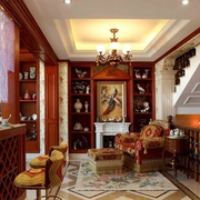 古典欧式别墅欣赏客厅陈设