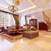 73平东南亚风格住宅欣赏客厅