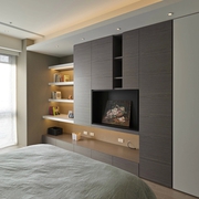 现代风三居室设计欣赏卧室衣柜