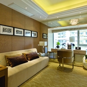 现代风格两居室效果图欣赏客厅设计