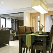 东南亚风格样板房欣赏餐厅效果图