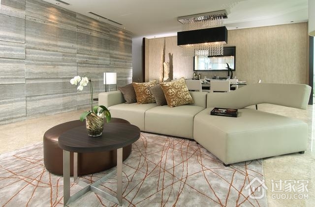 顶层高级现代公寓欣赏客厅设计