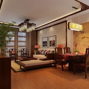 113平中式三居室欣赏客厅设计