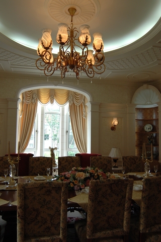 欧式风格样板房餐厅窗帘