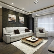 76平现代风格效果图欣赏客厅设计