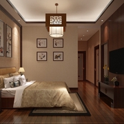 中式风效果图案例欣赏卧室效果
