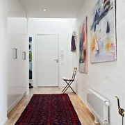 91平白色北欧住宅欣赏入户厅设计