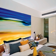 明亮色彩现代住宅欣赏卧室效果