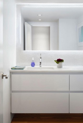 88平开放式现代住宅欣赏洗手间
