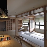 自然风雅日式住宅欣赏庭院