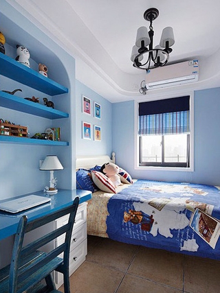蓝色浪漫地中海温馨住宅欣赏卧室