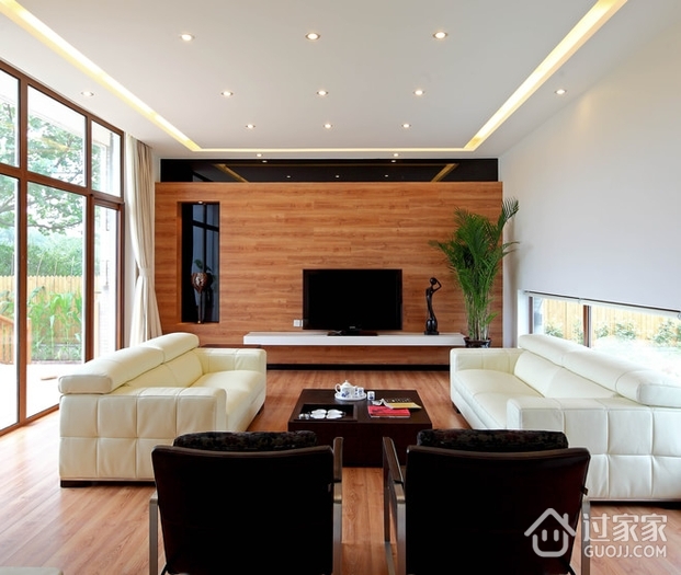 现代舒适245平别墅欣赏客厅设计