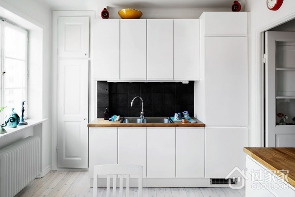 72平白色北欧住宅欣赏厨房