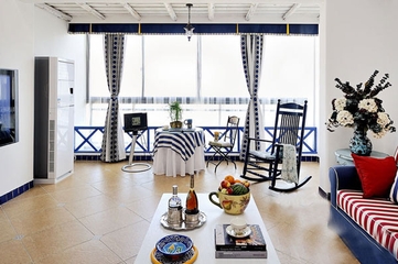 124平地中海温馨住宅欣赏客厅设计