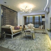 67平白色简欧两居室欣赏客厅设计
