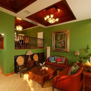 绿色环保美式住宅欣赏客厅