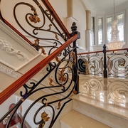 奢华欧式风格效果图楼梯图片