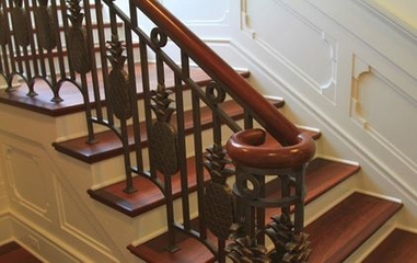 117平美式复式住宅欣赏楼梯间