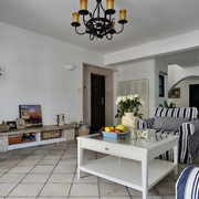 89平白色地中海住宅欣赏客厅设计