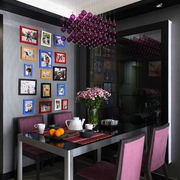 现代住宅设计套图餐厅照片墙设计