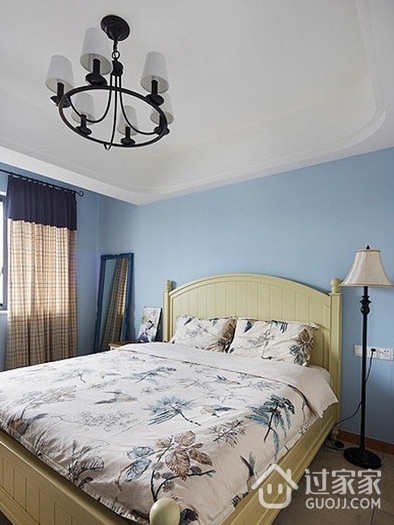 蓝色浪漫地中海温馨住宅欣赏卧室效果