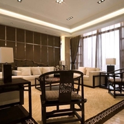 雅致中式风格三居欣赏客厅设计
