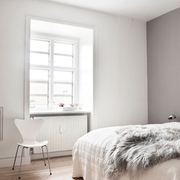 白色极简阁楼空间欣赏卧室设计