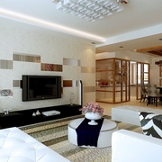 白色简约舒适住宅欣赏客厅设计